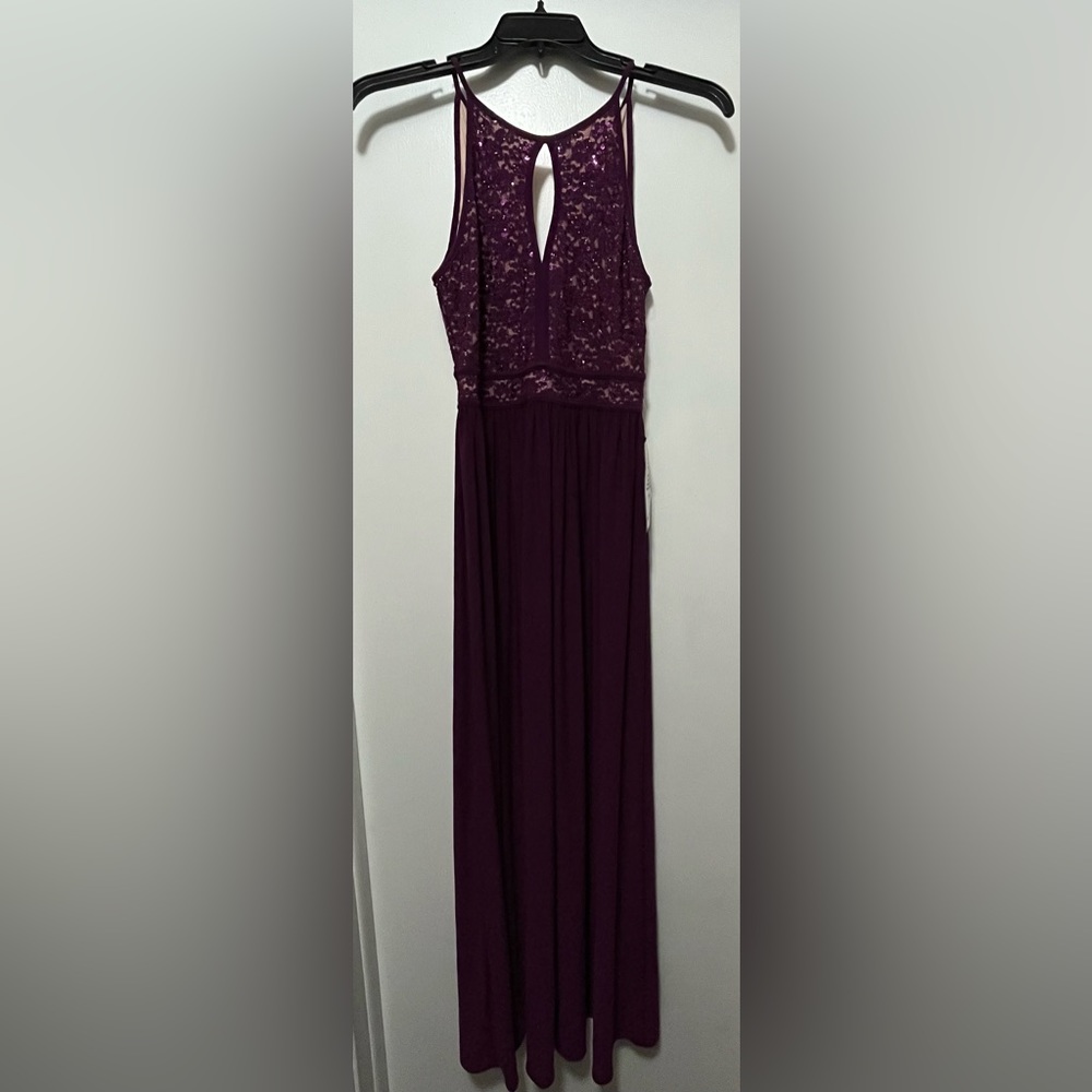 Full-length formal purple dress - size 5